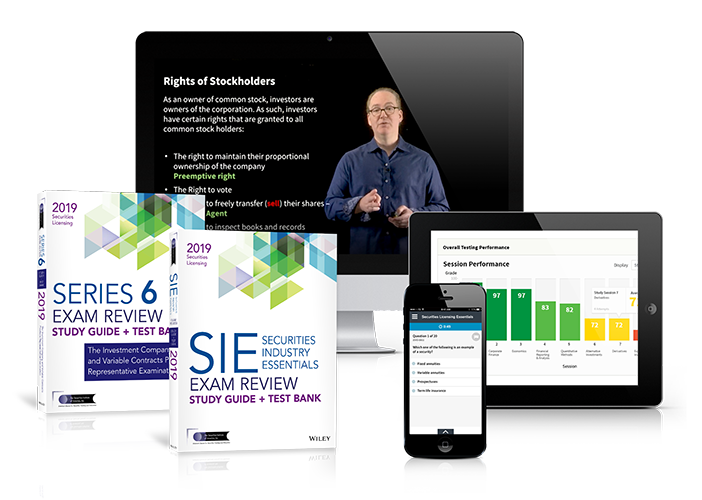 SIE exam and Series 6 Top Off Exam Training Package